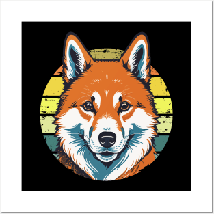 Shiba Portrait Posters and Art